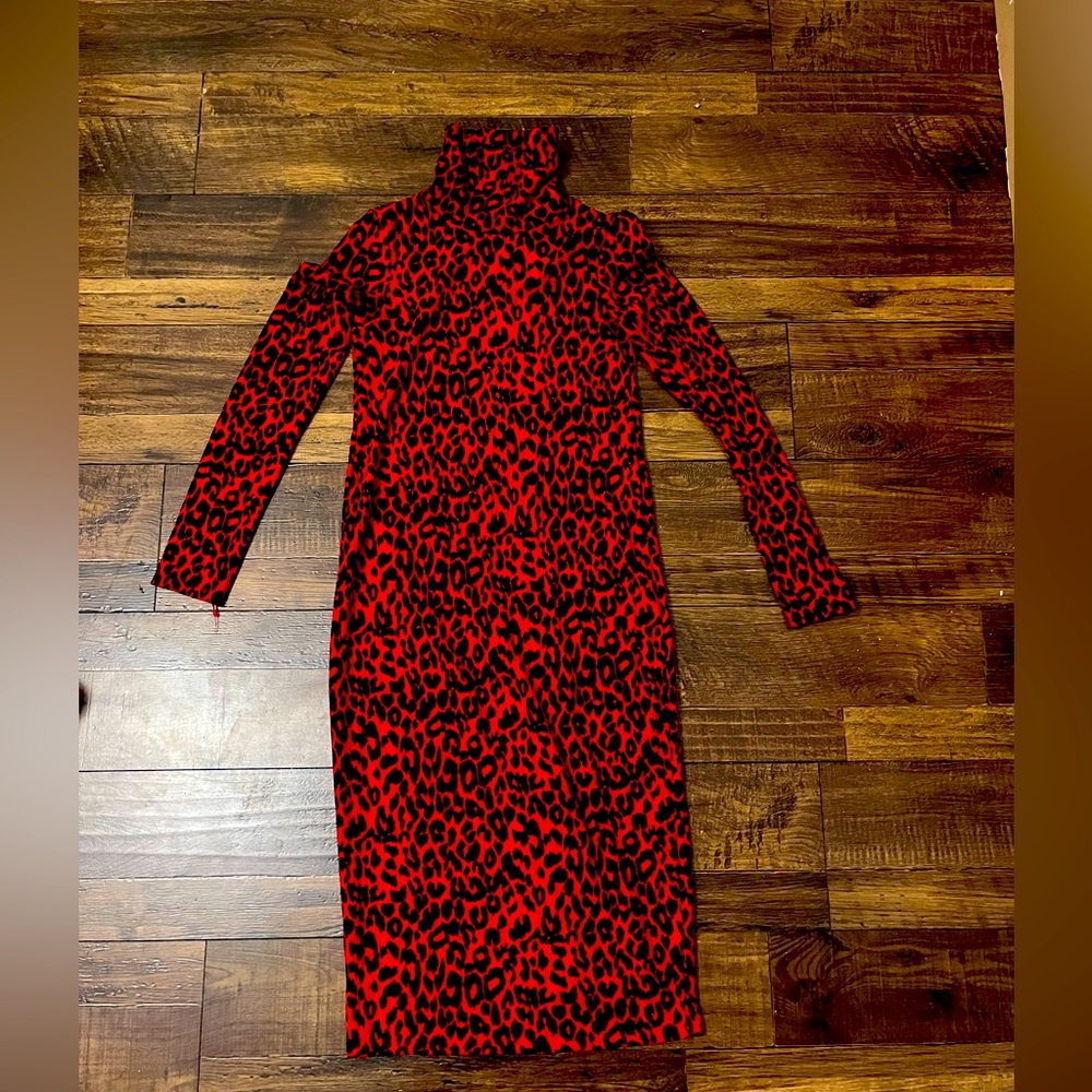 Zara Leopard Midi Dress